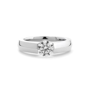925 Sterling <b>Silver</b> Gold Finish Adjustable Lab Grown Diamond <b>Ring</b> Elegant Fashion Jewelry Classic <b>Statement</b> Gift - Product Image 2