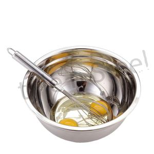 Cuenco para hornear pasteles con batidor de huevo y cuchara medidora, tazón de medición con batidor de acero inoxidable - Product Image 1