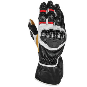 Gants de moto d'aventure robustes en polyester et nylon, à doigts entiers, compatibles écran tactile, imperméables et avec protection des articulations. - Product Image 2