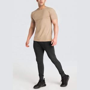 2025 nueva llegada de algodón de manga corta para hombre, camiseta personalizada con estampado de Color puro, ropa personalizada para hombre - Product Image 4