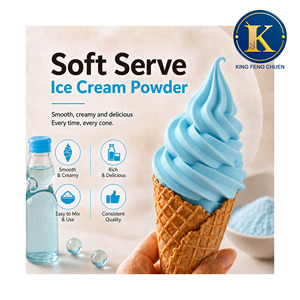 Mezcla de Polvo para Helado Suave Sabor Soda de Mármol, Bolsa de 1.3KG de King Feng Chuen, Certificación HACCP ISO22000, 16 Meses de Vida Útil, TW - Product Image 1