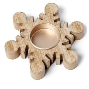 Christmas Deer Tree Candle Stand Aluminum Wood Base Home Decoration Durable - Product Image 2
