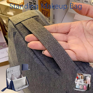 Waterproof <b>Cosmetic</b> <b>Bag</b> Vietnam Manufacturer OEM <b>Large</b> Capacity Portable Vertical Makeup <b>Bag</b> - Product Image 4