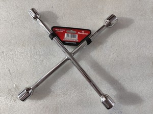 Llave de cruz de acero al carbono con acabado espejo/ acabado mate BCP - Product Image 4