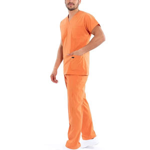 Medical <b>Scrubs</b> Uniform Comfortable Breathable Fabric Unisex Nursing Hospital Doctor Clinic Daily Workwear - Product Image 3