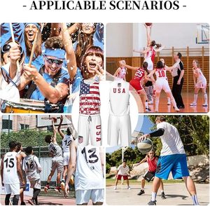 Uniforme de Baloncesto con Diseño de la Bandera de Estados Unidos para Hombres Adultos, Conjunto Deportivo de Entrenamiento - Product Image 4