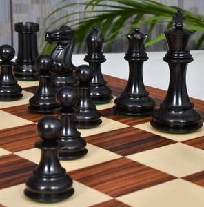 ชุดหมากรุก Staunton รุ่นโมเดิร์น ทำจากไม้มะเกลือและไม้บ็อกซ์วูด ขนาดตัวหมากรุก 3.75 นิ้ว พร้อมกระดานหมากรุก ราคาดีที่สุด - Product Image 3