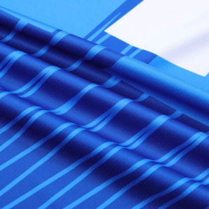 Ensemble de maillot de football bleu, col en V, manches courtes, uniforme d'équipe avec short blanc - Product Image 6