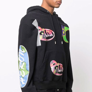 Sudadera con Capucha Extra Grande Personalizable, Transpirable y Ecológica para Hombre, de Poliéster/Algodón, Estilo Urbano para Otoño - Product Image 3