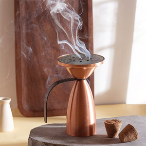 Brûleur d'encens extensible en acier inoxydable avec bol à bois de santal, diffuseur d'aromathérapie pour parfumer la maison, article cadeau Bakhoor - Product Image 5