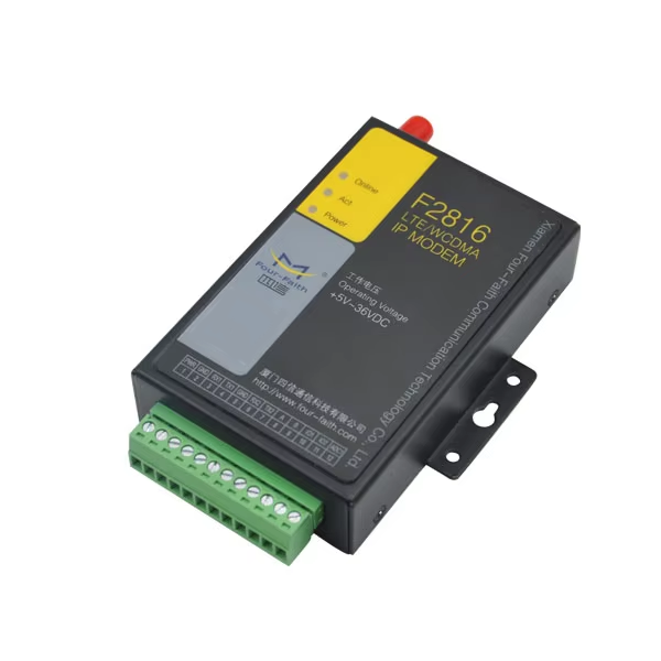 Four-Faith F2816 3G 4G DTU Serial Port RS232 RS485 to 3G/4G Converter GSM Modem Router Modbus Gateway