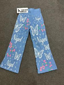 Jeans de Mezclilla Elásticos de Cintura Alta para Mujer, Corte Recto, Transpirables, Ecológicos, Casuales, OEM, ODM, Logotipo Personalizado GORILLA POWER - Product Image 3