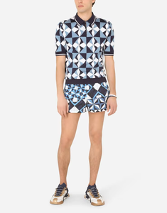 Pull-over en tricot jacquard à manches courtes pour homme, personnalisable avec logo OEM & ODM, pull de printemps, t-shirts en tricot pour homme - Product Image 6