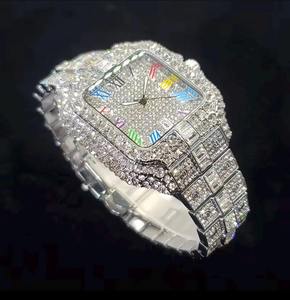 Reloj de Diamantes Moissanite de Estilo Japonés de Calidad de Exportación para Regalos de Boda y Aniversario, Suministro Disponible en Todo el Mundo - Product Image 5