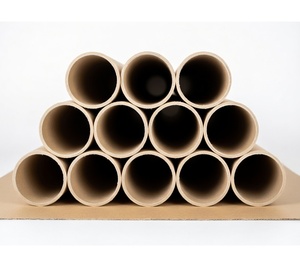 Tubes en carton kraft brun pour emballage express, tubes en papier pour rouleaux textiles VINAGREEN PACK - Product Image 2