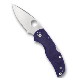 Couteaux pliants professionnels de poche avec poignée ergonomique violette, lame en acier inoxydable tranchante, trou d'ouverture au pouce et métal - Product Image 3