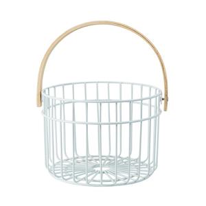 Metal <b>Wire</b> <b>Storage</b> <b>Basket</b> Circle Shape With Handles Stackable Multi Purpose Neatening Organizing Fruit <b>Basket</b> - Product Image 4