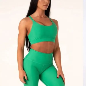 Soutien-gorge de sport personnalisé avec logo, dos croisé, pour yoga, gym, entraînement, haut court, haute qualité, vêtements de sport pour femmes, soutien-gorge de sport pour femmes, soutien-gorge de yoga - Product Image 1