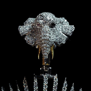 Colgante de Corona con Cristales de Imitación, Joyería de Moda Hiphop para Hombre, Regalo, Colgantes Temáticos de Aleación de Zinc Chapados en Oro - Product Image 2
