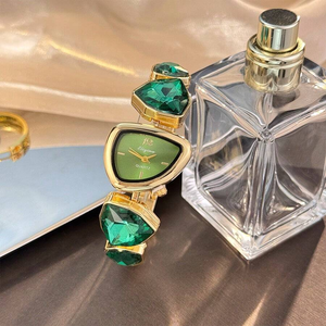 Fashion Asymmetrical Shape Colorful Rhinestone Women Watch for Ladies Unique Personalized Quartz Watch Montre Femme - Product Image 1