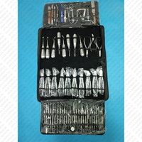 Kit de 61 instruments chirurgicaux dentaires et buccaux de classe I pour extraction, comprenant éleveurs et forceps, par JAVA SURGICAL