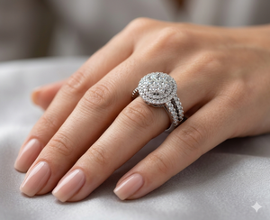 Luxury Lab Grown Diamond <b>Ring</b> Gold East-West Bezel <b>Set</b> Oval Cut Engagement <b>Rings</b> for <b>Women</b> Wholesale Jewelry Factory Price - Product Image 2