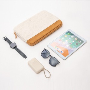 Sac pour tablette en sherpa blanc, housse de protection pour ordinateur portable, sac de rangement polyvalent - Product Image 4