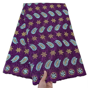 Dentelle suisse premium brodée, tissu de dentelle africaine pour robes, mode Guatemala - Product Image 1