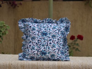 Housse de coussin artisanale bohème à motifs imprimés, décoration artisanale indienne, housse de coussin indienne à motifs imprimés faite à la main - Product Image 2