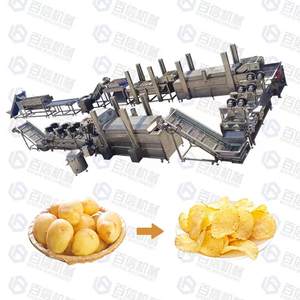 Baixin Machine à croustilles de pommes de terre Machine de fabrication de chips de pommes de terre entièrement automatique Ligne de production Petite ligne de production pour chips de pommes de terre - Product Image 1