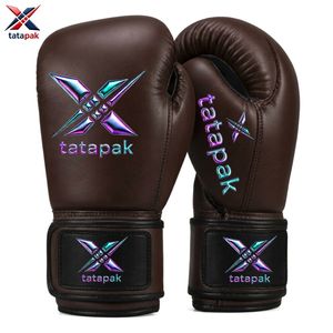 Genuine Leather Boxing Gloves For Unisex Adults custom logo Private Label Pakistan Manufacturer TATAPAK Wholesale Supplier - Product Image 5