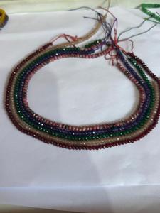 Perles de pierres précieuses naturelles à facettes, multicolores, rhodonite, améthyste, jade, grenat, rondelles de cristal, vente en gros pour la fabrication de bijoux - Product Image 3