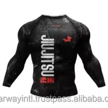 เสื้อยืดแขนสั้นรัดรูปแห้งเร็วสำหรับออกกำลังกายและเพาะกาย ระบายอากาศได้ดี เหมาะสำหรับฤดูร้อน ยี่ห้อ JX Custom Men's Summer Sports Rash Guard - Product Image 3