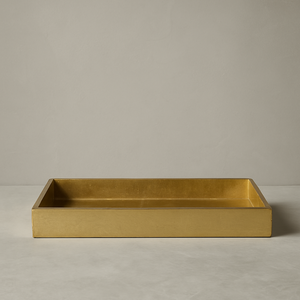 ถาดเสิร์ฟอาหารทำจากไม้ MDF ทรงสี่เหลี่ยมสไตล์วินเทจหรูหราทำด้วยมือฟอยล์สีทองโต๊ะกาแฟไม้แบบยั่งยืนจับห้องครัวในบ้าน - Product Image 6