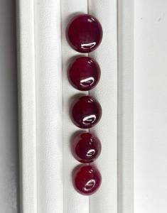 Rubí Natural de Alta Calidad, 100% Natural, Color Rojo Rosado, 49.55 Quilates, Gema Suelta Redonda Tratada con Calor para Joyería - Product Image 3