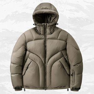 Veste matelassée streetwear pour homme, légère, isolante, durable, avec logo sur le devant, pour l'extérieur, hiver - Product Image 2