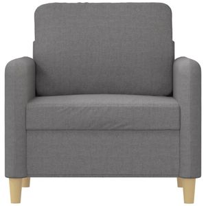 Sillón de Tela Gris Claro 100% Poliéster para Sala de Estar con Estructura de Madera Contrachapada y Metal - Product Image 3