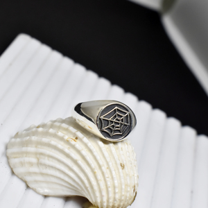 Wholesale Spider Web Gemstone <b>Ring</b> 925 Sterling Silver Handmade Oxidized Gothic Men <b>Biker</b> Punk Statement Pave Wedding Party - Product Image 2