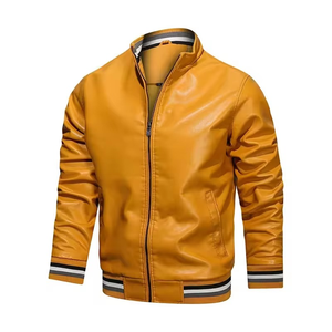 XERET SPORTS Men <b>Winter</b> <b>Leather</b> <b>Jacket</b> Premium Sheep Skin Custom OEM Logo Biker Style High Quality Waterproof High Street - Product Image 6