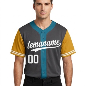 Custom Embroidery Baseball Uniform Style Shirt Wholesale Cheap Blank Baseball Jersey Sportswear Baseball New Printed Jerseys - Product Image 2