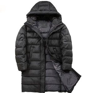 High Quality Custom Long Canvas <b>Safari</b> Puffer <b>Jacket</b> <b>Men</b> Winter Waterproof Windproof Quilted Warm Outdoor - Product Image 3