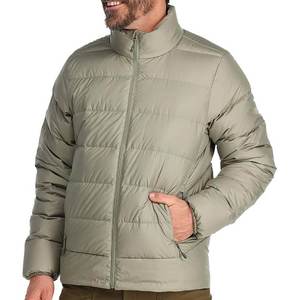 High Quality Plus Size Puffer <b>Jacket</b> Winter <b>Jackets</b> for <b>Men's</b> <b>Long</b> Sleeve with Stand Collar Multi-Color Canvas - Product Image 1