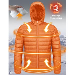 Chaqueta clásica con capucha y diseño acolchado con cremallera para mujer en venta - Product Image 3