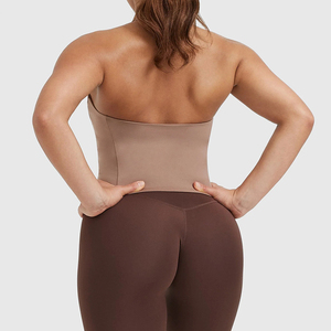 Débardeur court dos nu pour femme, séchage rapide, col halter avec coussinets, idéal pour la gym, le fitness, le yoga, haut sexy pour l'entraînement, gilet à dos ouvert - Product Image 2