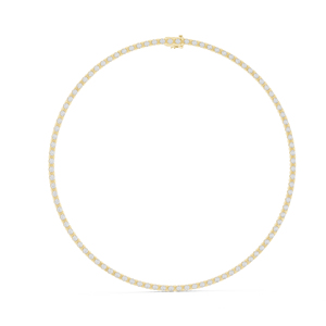 Collar de Compromiso de Oro Blanco de 14K con Diamante Cultivado en Laboratorio, Redondo, para Mujer |   Diamante Cultivado Nuevo - Product Image 5