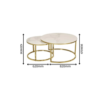 Mesa de Centro de Piedra Sinterizada Personalizable, Minimalista, OEM/ODM, de Alta Calidad, Moderna, Ahorra Espacio, para Sala de Estar