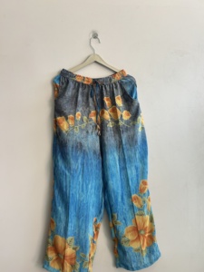 Indian Gypsy Silk <b>Harem</b> Pants Vintage Tie Dye Hand Embroidery Elastic Waist Yoga Comfortable <b>Trouser</b> Pajama - Product Image 5