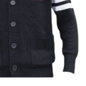 Cardigan en tricot style universitaire Jack and Jill Founding Philadelphia Chapter, style Letterman, boutonné, chaud, décontracté, vêtement haut de gamme - Product Image 6