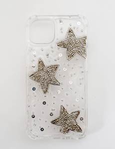 Evil Eye Sun Butterfly <b>Lipstick</b> Seed Bead Embellished Pink TPU Smartphone Back Guard Shell Handcrafted Mobile Phone Cover Sleeve - Product Image 4