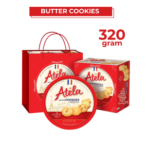 คุกกี้เนยสด 220 กรัม ขายส่ง ผลิตจากส่วนผสมธรรมชาติ บรรจุในกล่องเหล็กสีแดง รับผลิตแบบ OEM ODM - Product Image 2